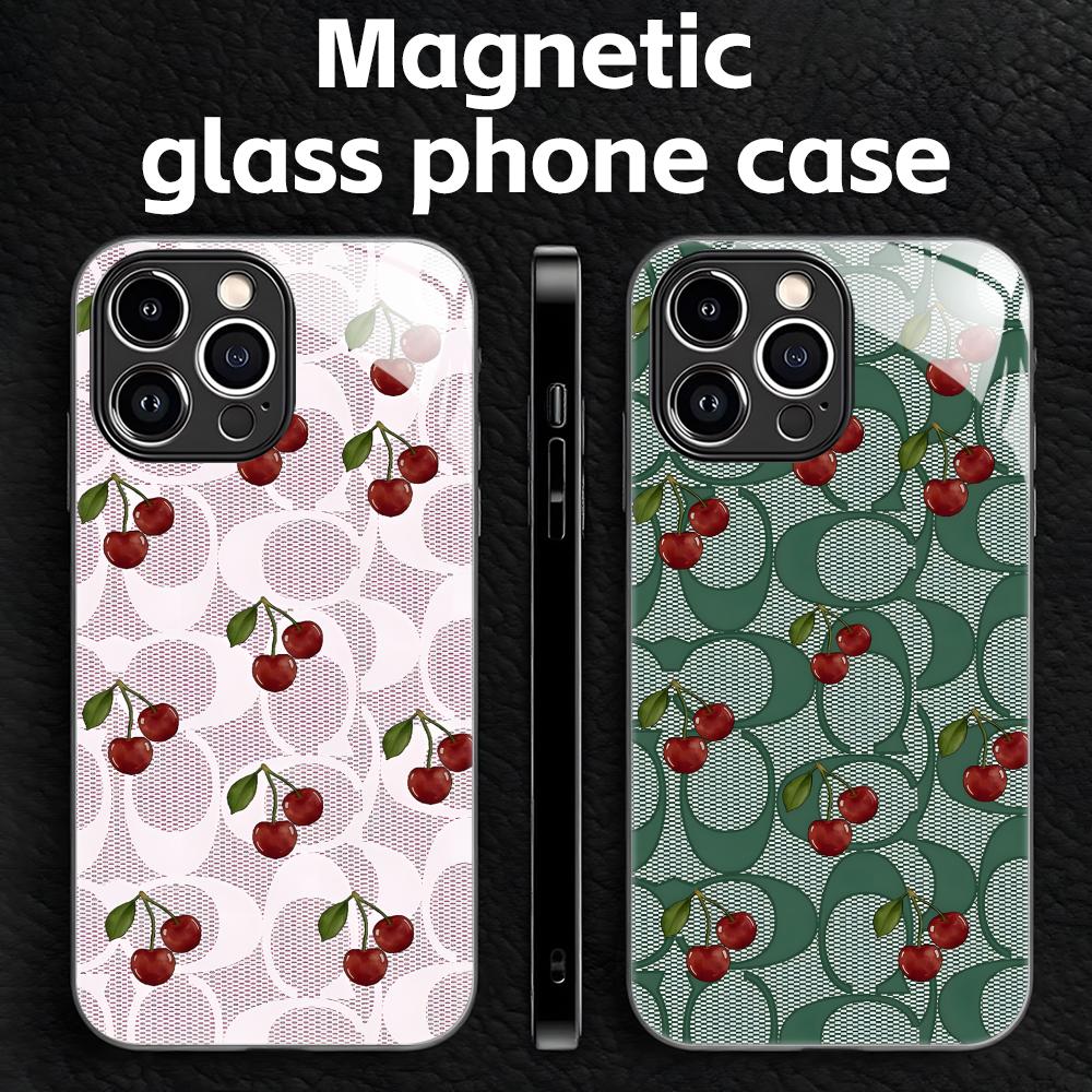 Mini Pc Case - Cherry Luxury Pattern Phone Case For