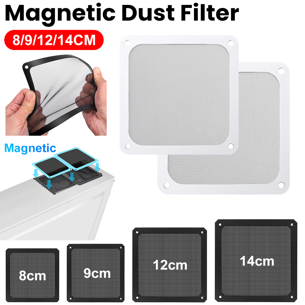 1/2X 8/9/12/14cm Magnetic Fram - Dust Filter Pc 评论和价格