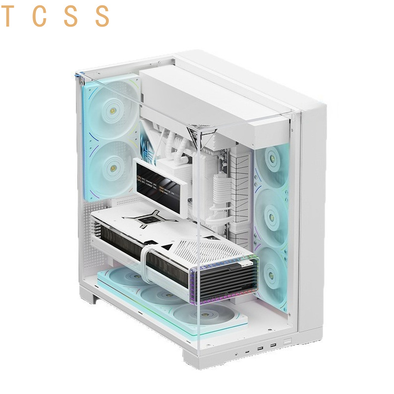 White Panoramic Triple Tempere - Atx Case 评论和价格