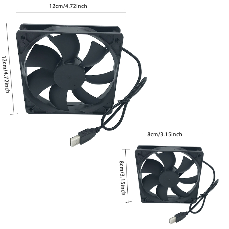 8/12cm 12V USB Powered Compute - Pc Chassis 评论和价格