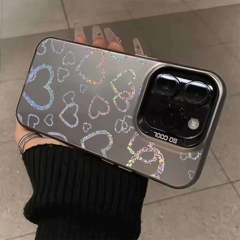 Colorful Heart Print Case For  - Matte Pc Case 评论和价格