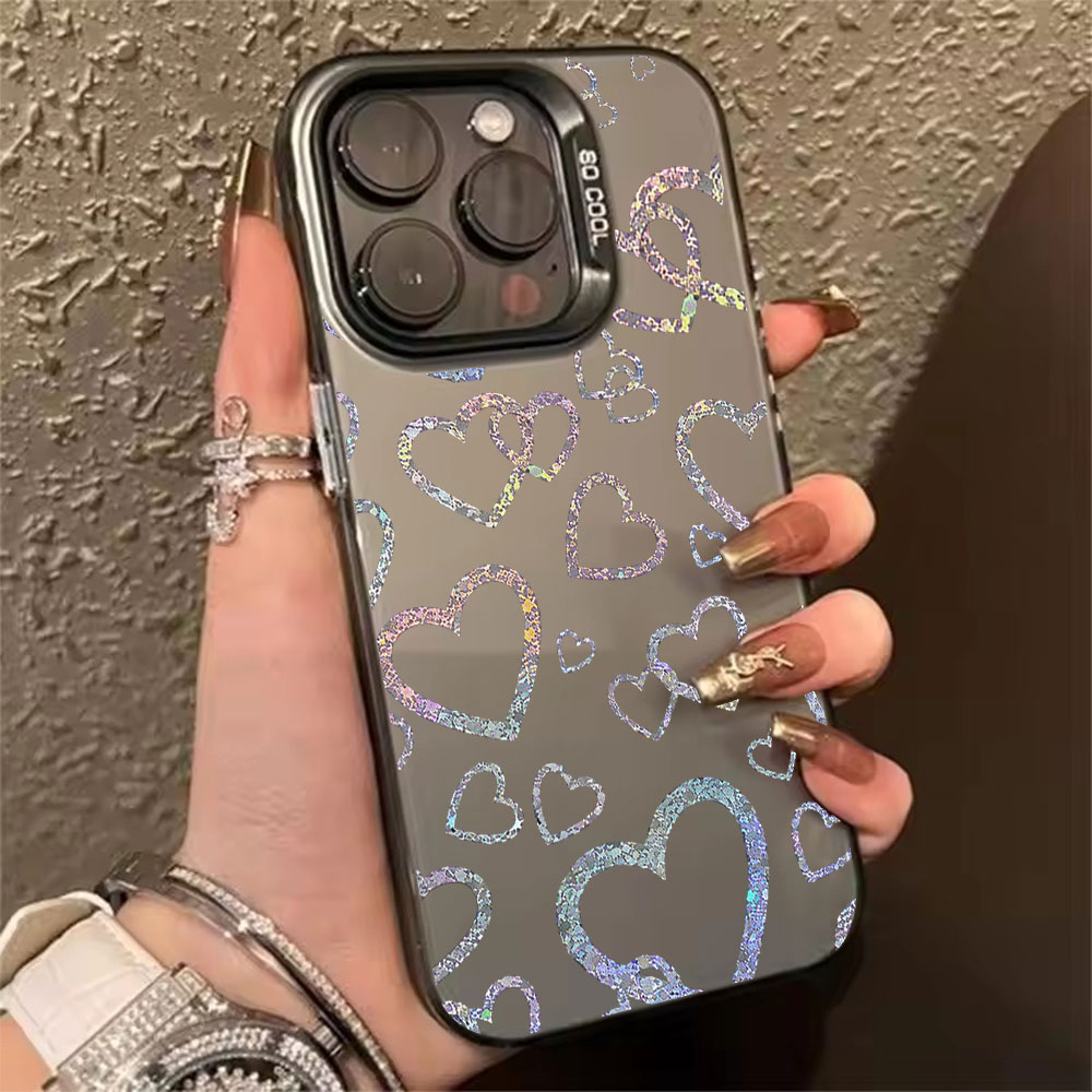 Colorful Heart Print Case For  - Matte Pc Case 评论和价格