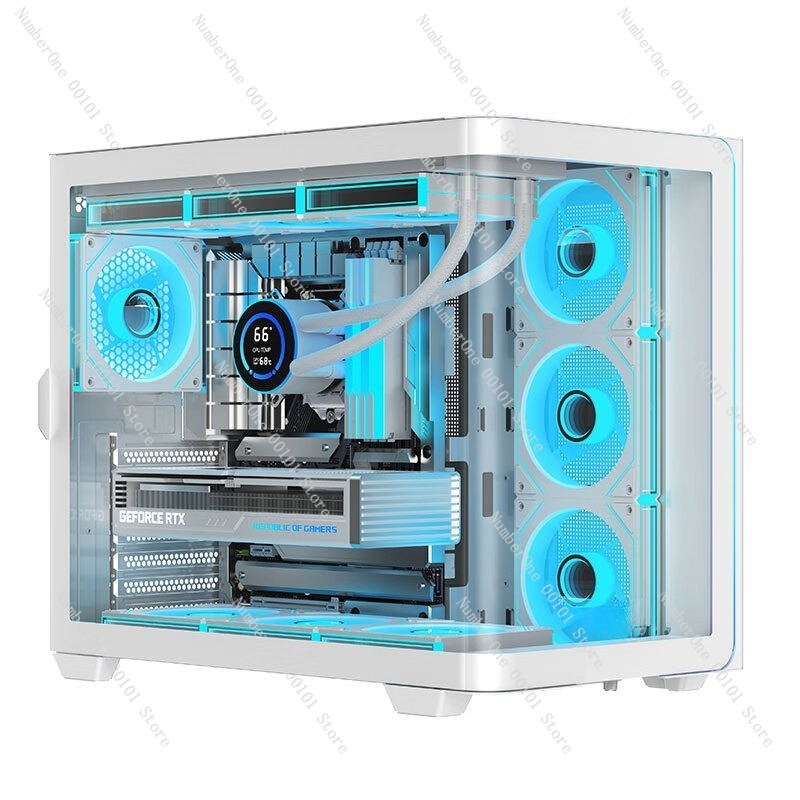 Panoramic Curved Glass Desktop - Atx Case 评论和价格